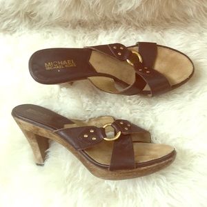 Michael Kors heeled mule size 8